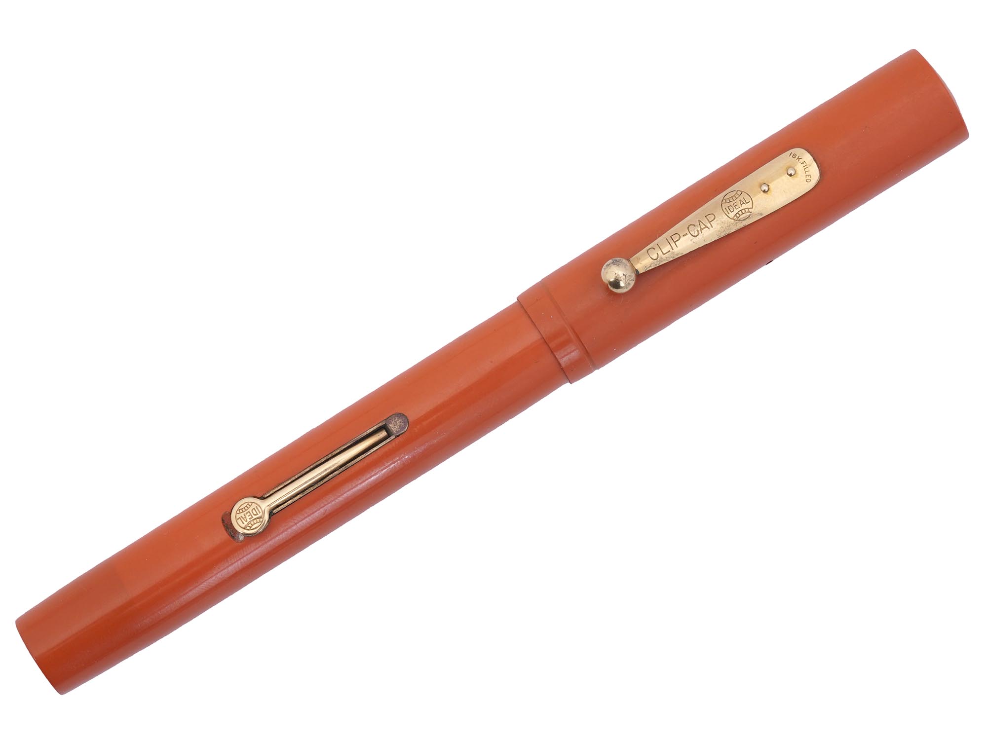 WATERMANS IDEAL NO. 52 CARDINAL RED FOUNTAIN PEN PIC-0